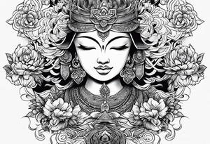 zen meditation tattoo idea