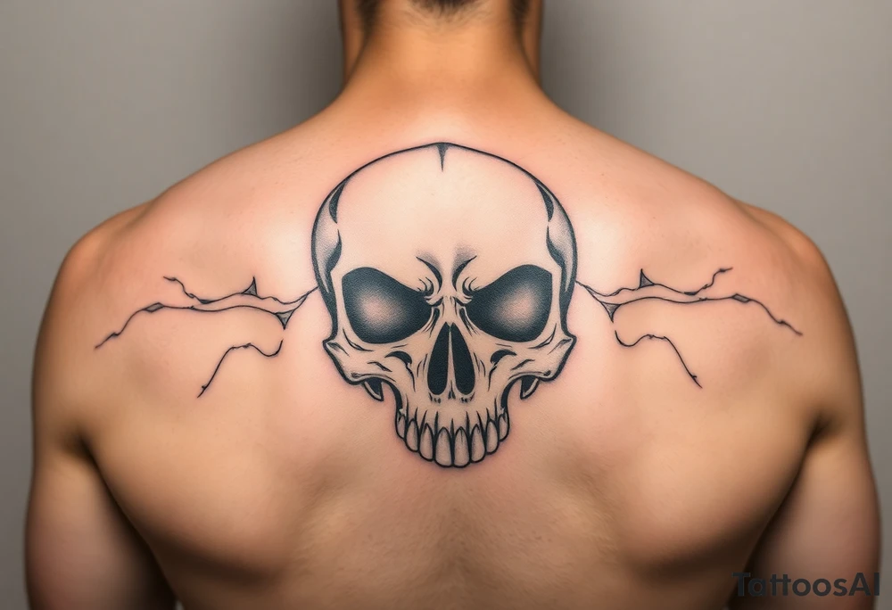 2% skull recovery tattoo idea