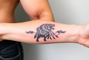 Native American totem animals tattoo idea