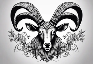 Leshy with mouflon tattoo idea