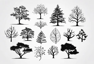 branches tree names dna tattoo idea