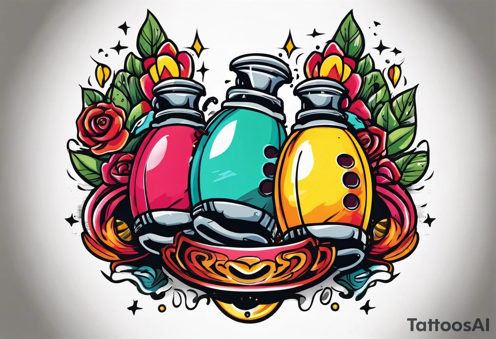 Horseshoes hand grenades tattoo idea