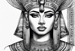 egyptian, arm sleeve tattoo idea