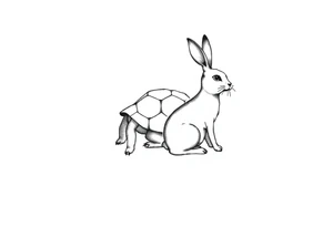 A tortoise and a hare tattoo idea