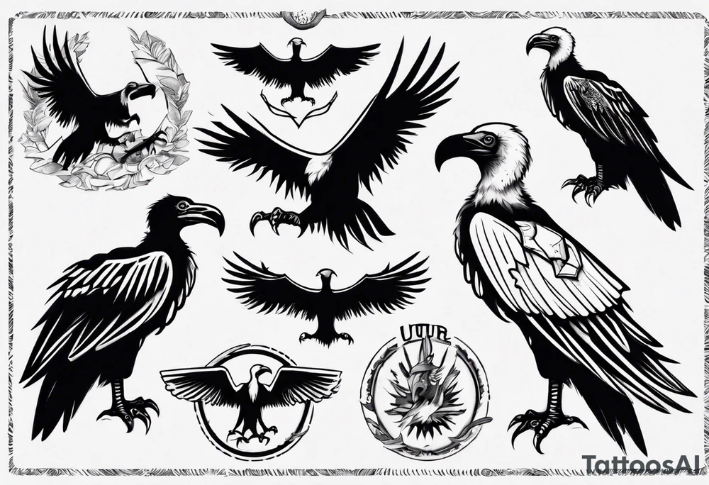 vulture
classic tattoo style tattoo idea