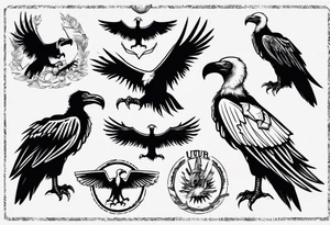 vulture
classic tattoo style tattoo idea