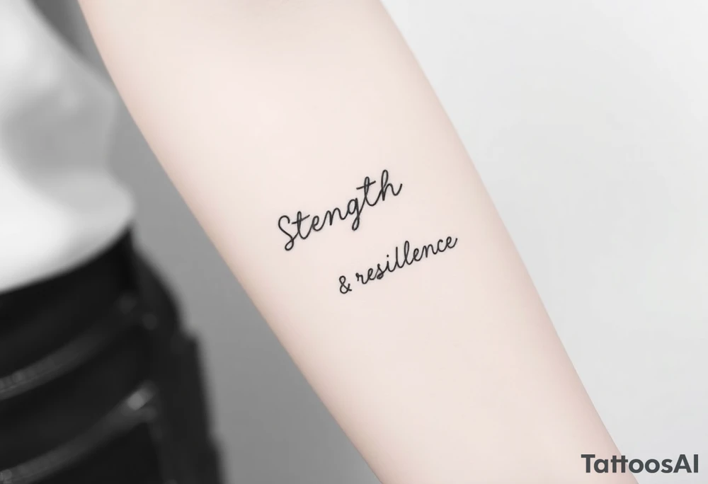 Strength and resilience tattoo idea