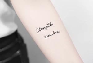 Strength and resilience tattoo idea