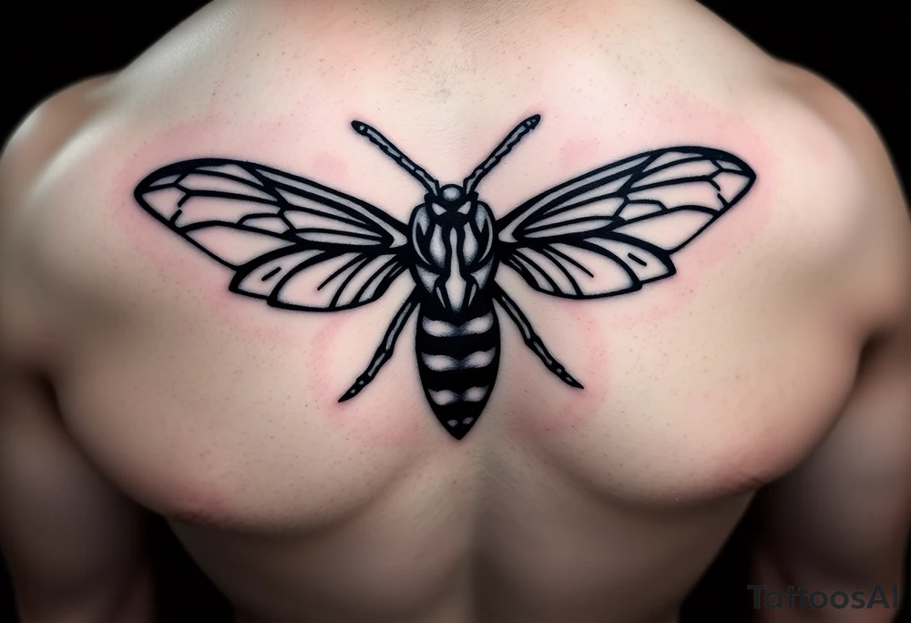 Fierce Hornet flying tattoo idea