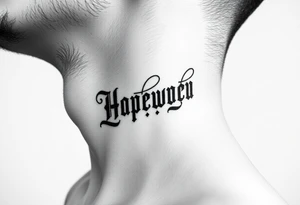 cyrillic russian on the side of my left neck tattoo idea