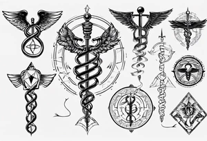 caduceus tattoo idea