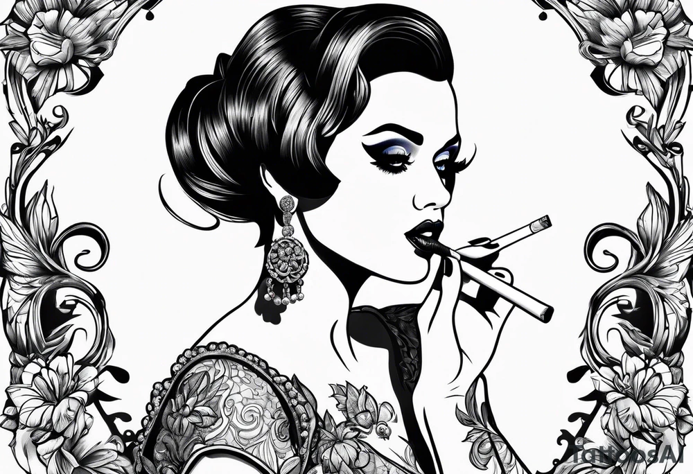 katy perry smoking cigarette tattoo idea