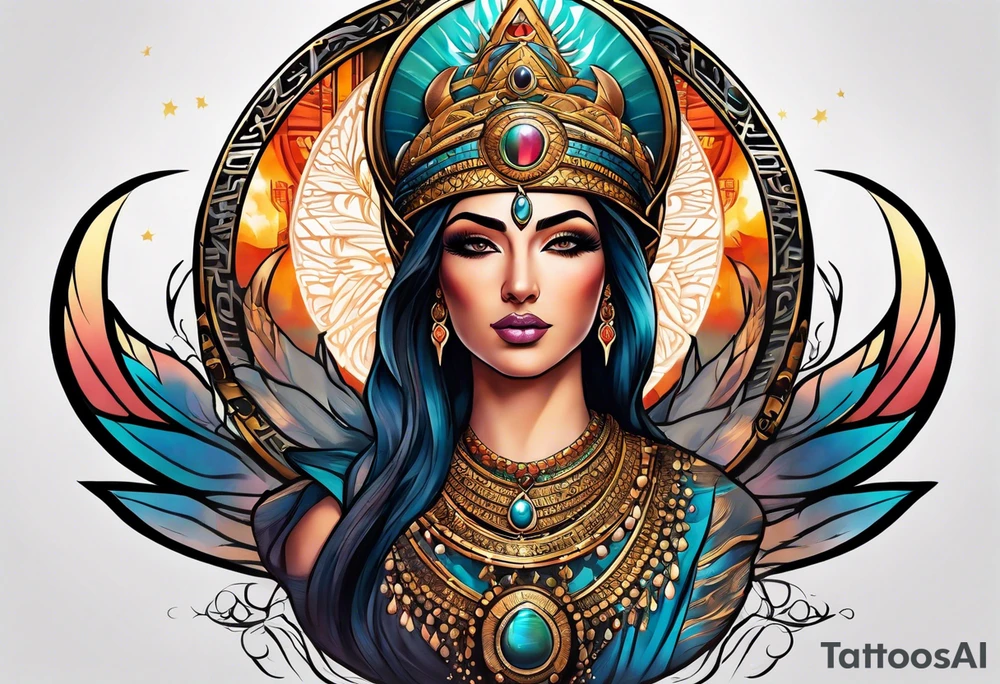 Isis Goddess Tattoo tattoo idea