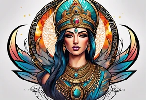 Isis Goddess Tattoo tattoo idea