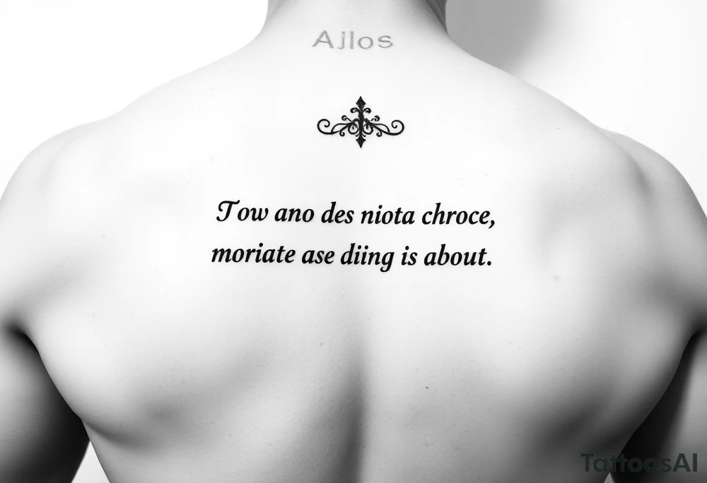 Quote tattoo idea