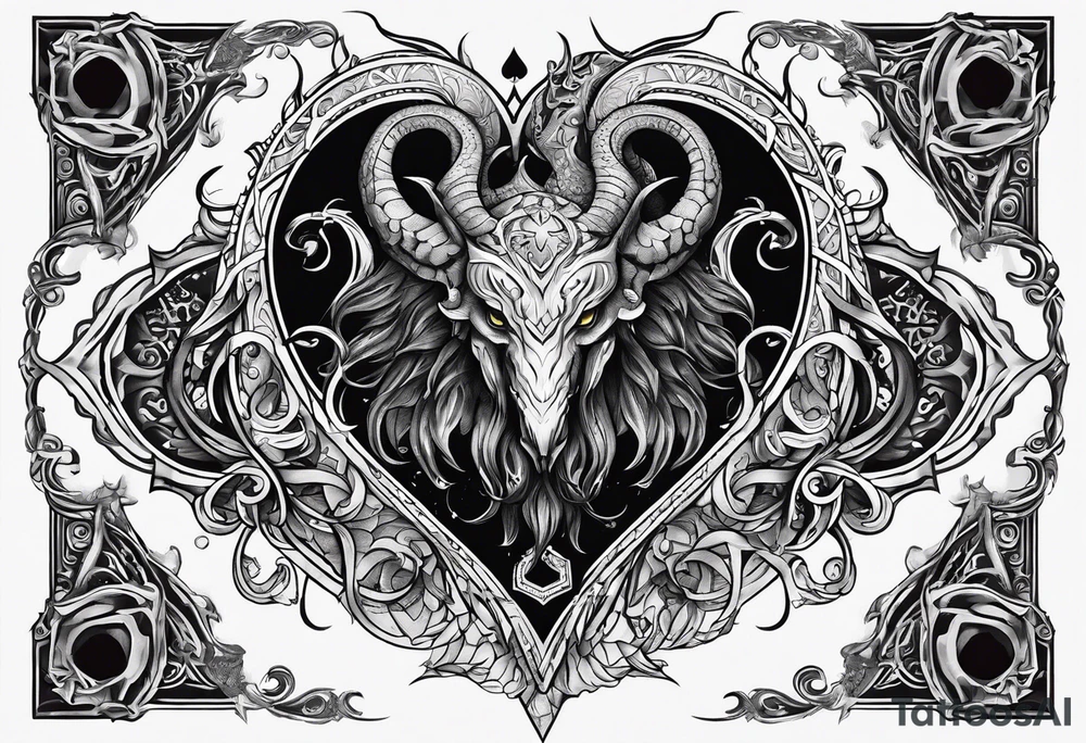 Long tattoo for arm. Lovecraftian creature, protecting a heart. tattoo idea