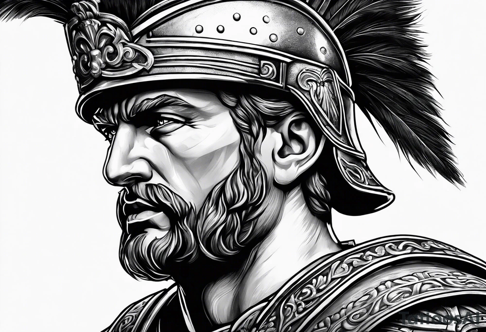 roman soldier, greek soldier, knight tattoo idea