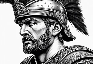 roman soldier, greek soldier, knight tattoo idea