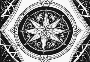 Wind Rose tattoo idea