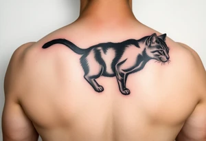 black cat tattoo idea