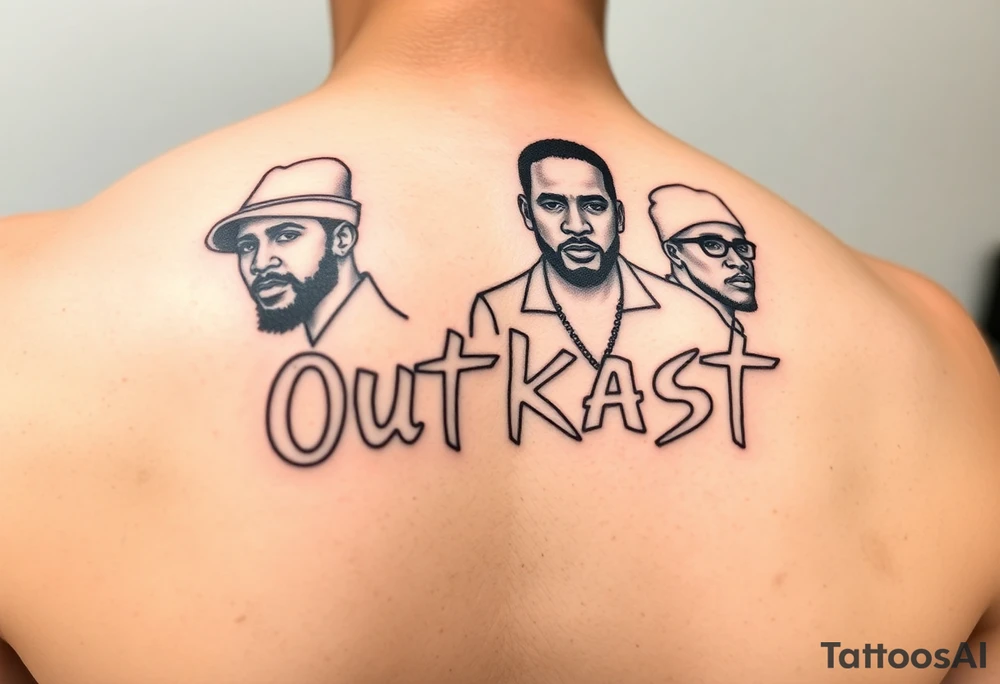 music group Outkast simple tattoos tattoo idea