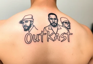 music group Outkast simple tattoos tattoo idea