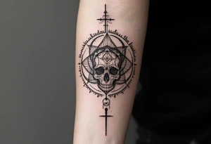 un tatuaje que refleje los principios del estoicismo: "memento mori" "amor fati" "apatheia" "Fateri Errata" "Sympatheia" "Neutrum moralis" "Phroairesis" "Circulus Virtuoso" tattoo idea