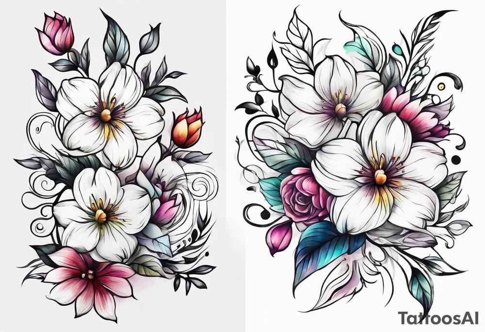 Flower tattoo idea