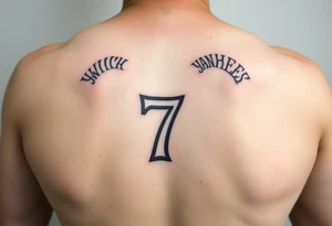 the number seven and a yankee jersey for forearm tattoo idea