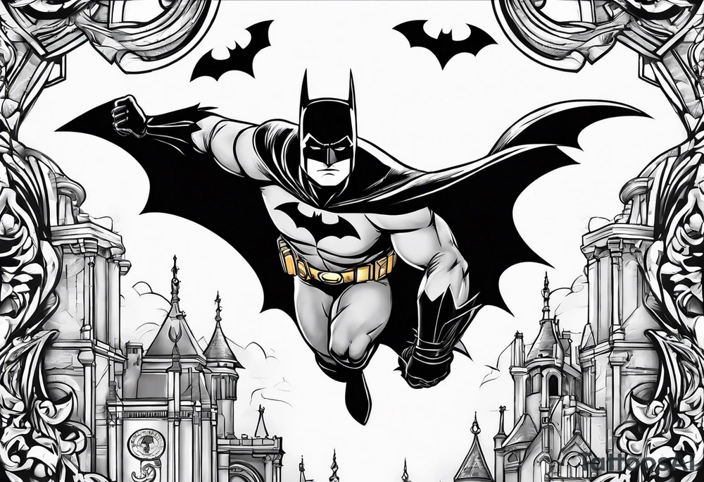 Batman slapping Robin tattoo idea