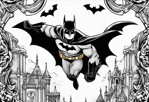 Batman slapping Robin tattoo idea