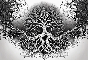 Roots grow and cells split, tendons stretch tattoo idea