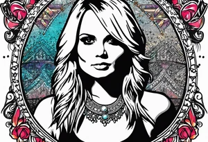 Miranda lambert with microphone tattoo idea