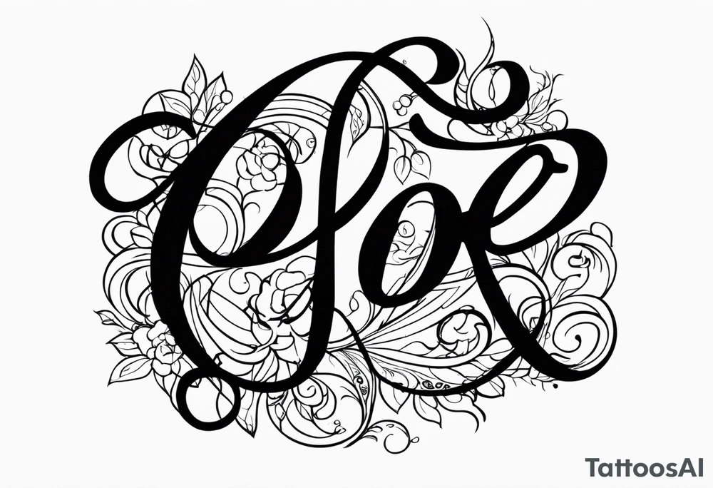 Has my 4 kids names in it Zoe, Damian, Ramiro, Tatum tattoo idea