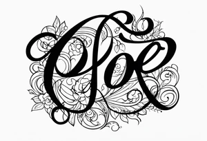 Has my 4 kids names in it Zoe, Damian, Ramiro, Tatum tattoo idea