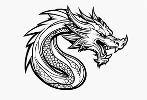 DRAGO GIAPPONESE DA FARE SU UN BRACCIO tattoo idea