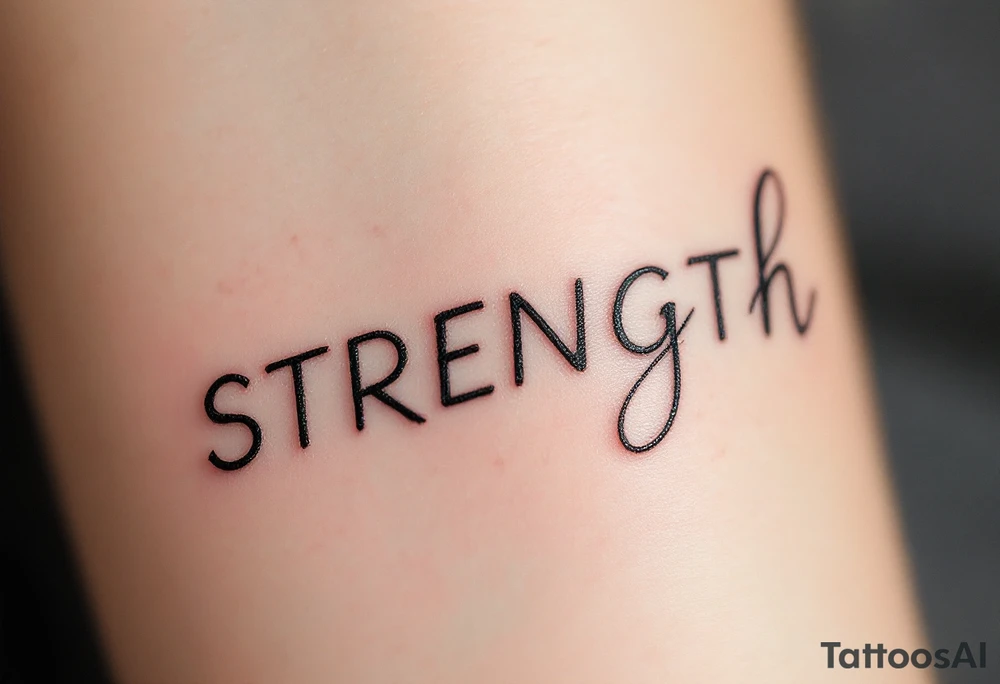 STRENGTH tattoo idea