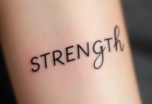 STRENGTH tattoo idea