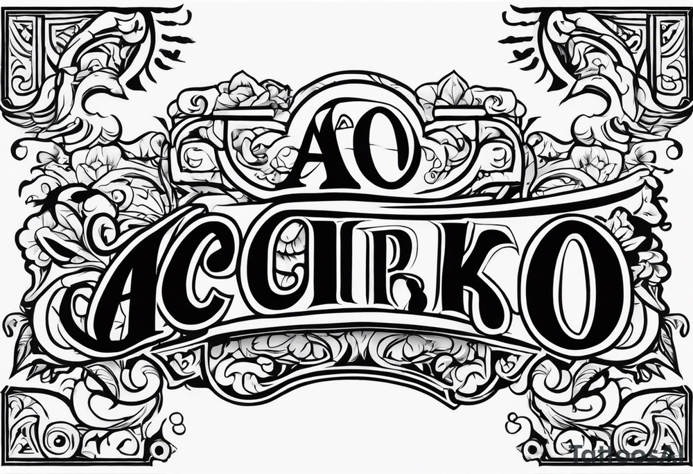 A banner that reads AO..BUSHWICK tattoo idea