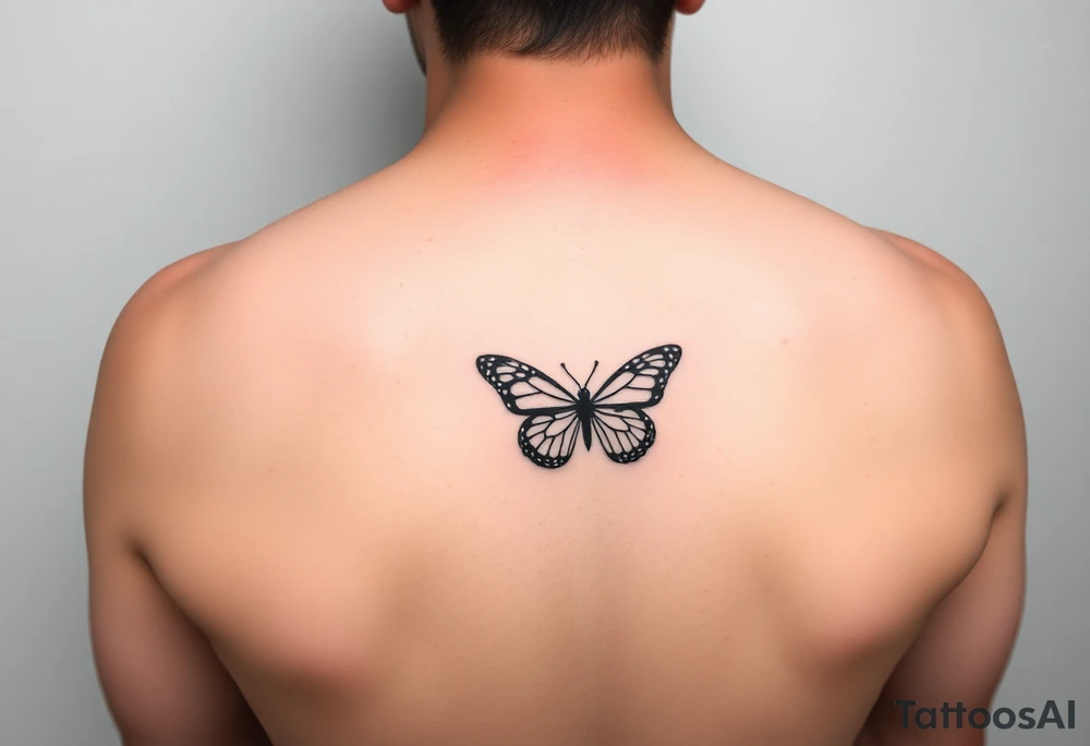 Chain link chain, butterfly, i ♥️ u alan knutson, you're my person tattoo idea