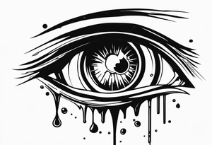 Hellsing bleeding tear eye tattoo tattoo idea