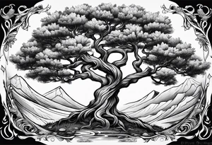 Tree without leaves tattoo idea