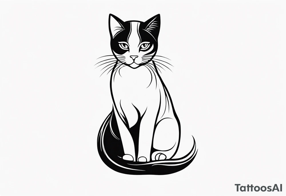 Irmãos amor carinho gato tattoo idea