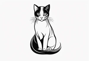 Irmãos amor carinho gato tattoo idea