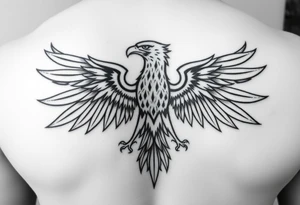 Tribal Polish Eagle tattoo idea