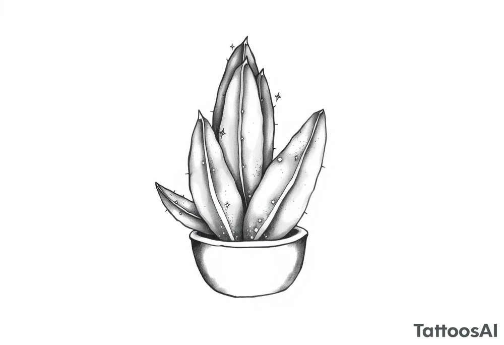 Cute cacti tattoo idea