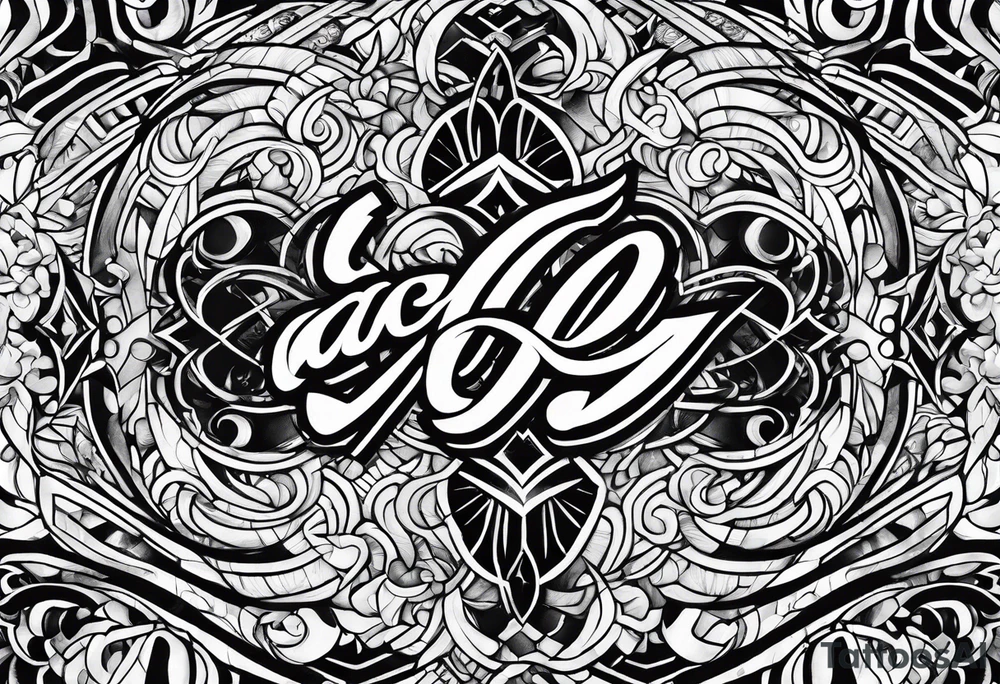Overlapping ACCGH, letters only tattoo idea
