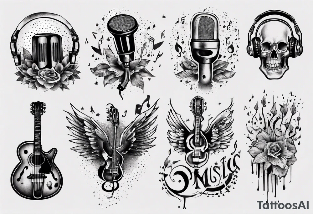 music tattoo idea