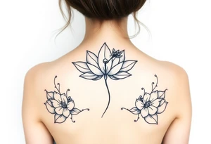 Lotus with dragonfly tattoo idea