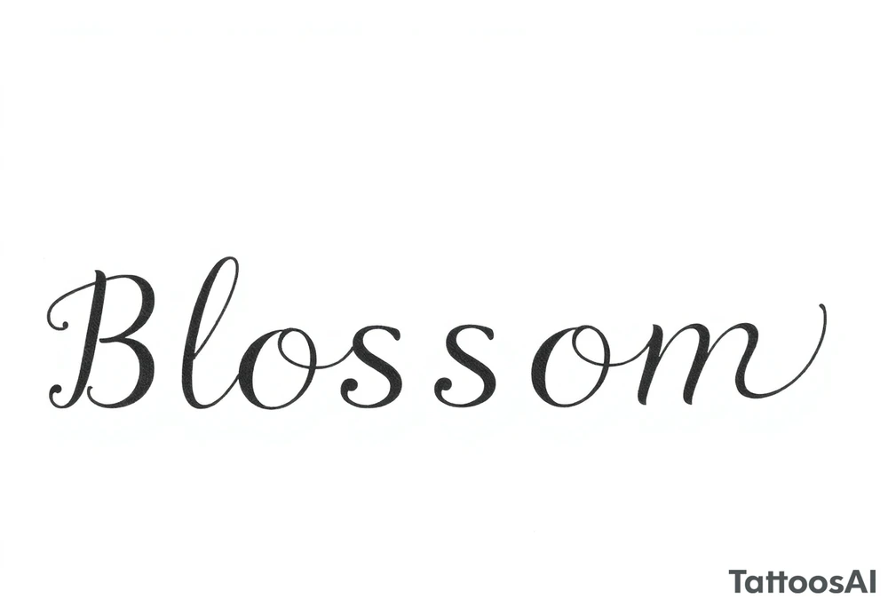 Blossom tattoo idea